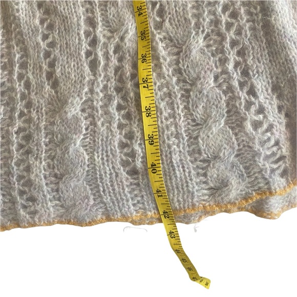 Free People M/L Sugar Cloud Wool Alpaca Blend Knit Pirouette Tunic Sweater - Picture 16 of 16